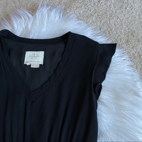 Kate Spade Crepe Black Mini Dress - Picture 2 of 3